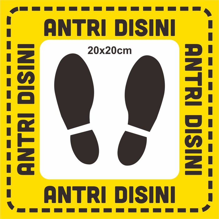 

STIKER ANTRI DISINI 20x20CM