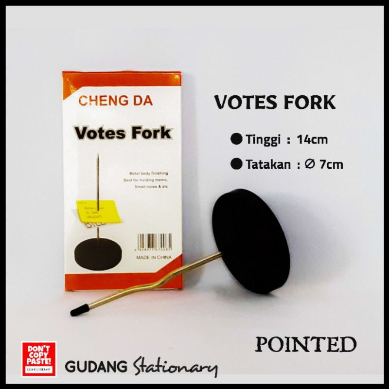 Tusukan Memo Votes Fork CHENG DA