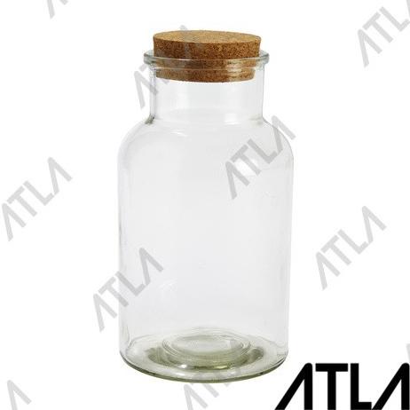 Silahkan Order] Cork Top Bottle Terrarium 2.8 Liter Wadah Botol Toples Kaca Bening 2 L