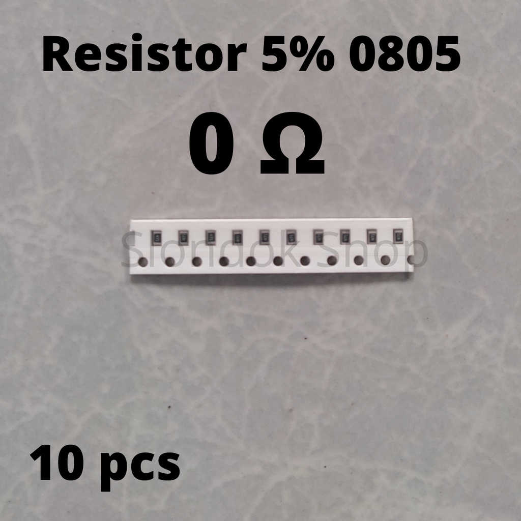 Resistor SMD 0805 0R / 0 ohm 5% @10pcs