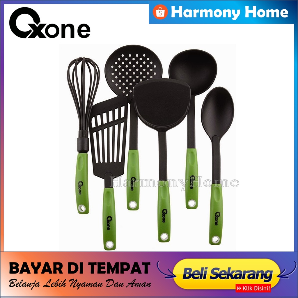 Spatula Set Oxone Ox-953 Kitchen Tools Nylon BERKUALITAS