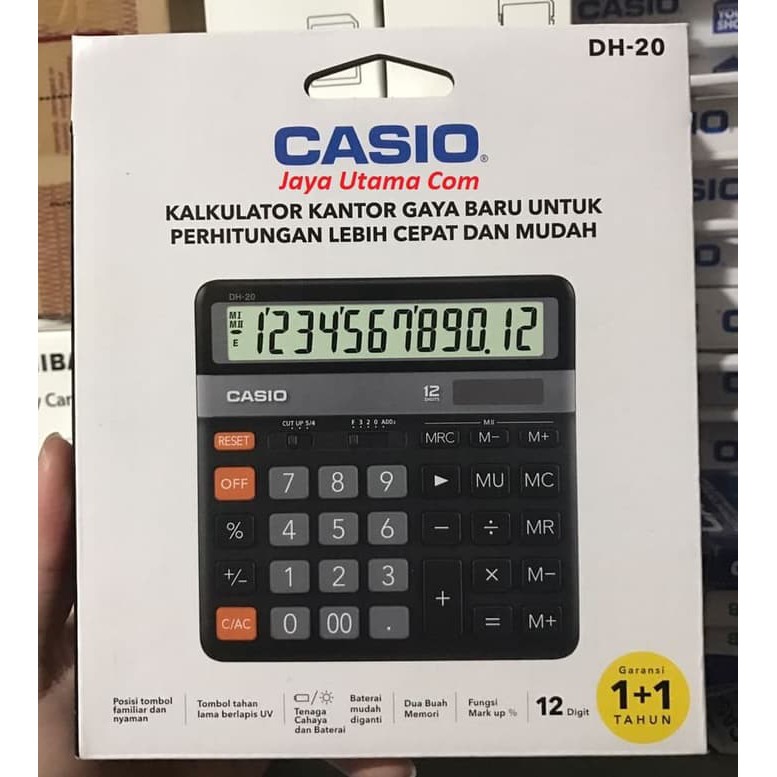 

Kalkulator Casio DH-20 NEW &amp- ORIGINAL - Putih