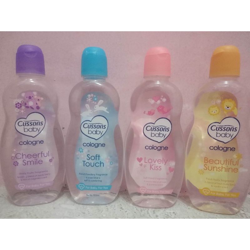 Cussons Baby Cologne Lovely Kiss, Beautifull Sunshine, Soft Touch, Cherfull Smile, sparkling 100ml