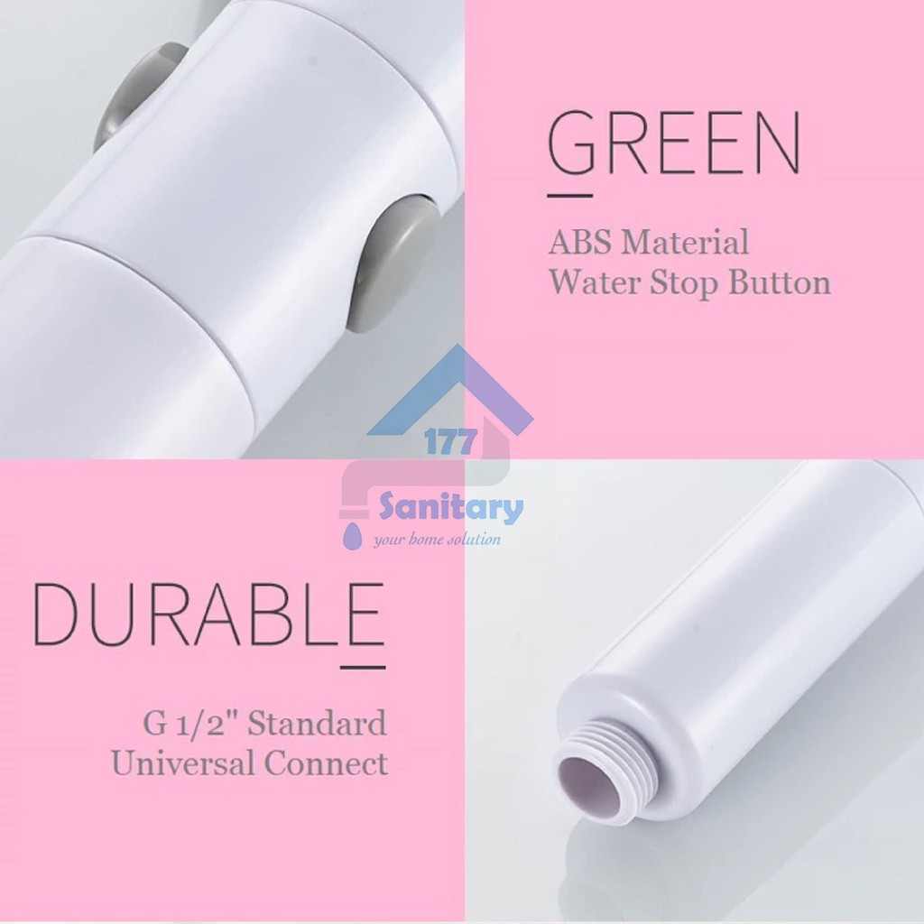 KEPALA super shower Filter &amp; sikat badan yg Hemat air 818P-HEAD saving shower turbo bisa ON OFF dan brush /A85k