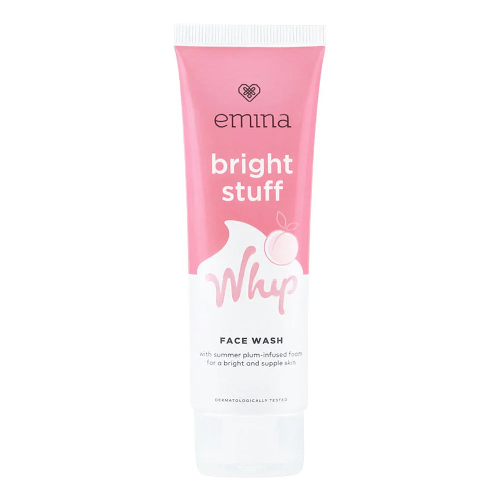 EMINA Bright Stuff Series dan Acne Prone | Moisturizing Cream Toner Face Wash Tone Up Mask Serum-Whip Face Wash 50ml