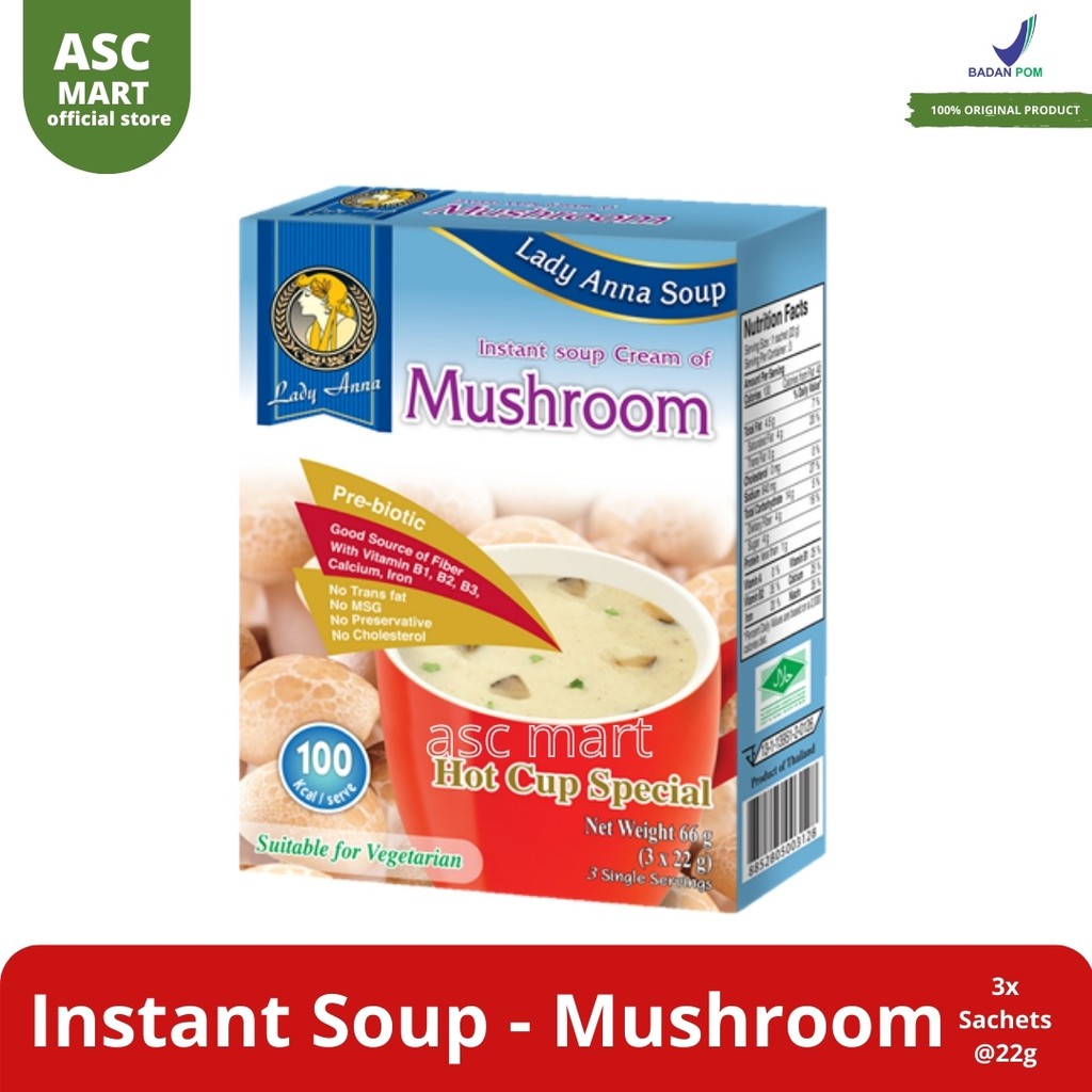 

Lady Anna Instant Soup Mushroom Flavor