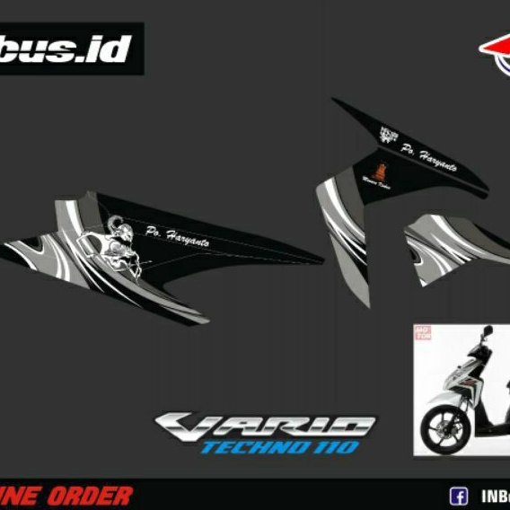 STIKER LIVERY BUS HR, STJ, ROSIN || VARIO TECHNO 110