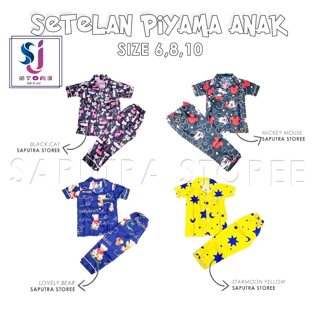 BAJU TIDUR ANAK 0 - 8 TAHUN