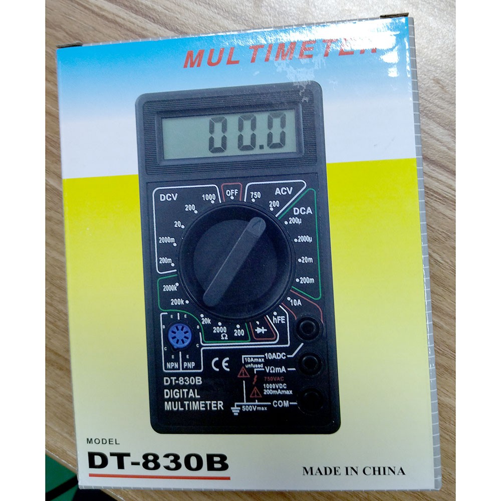 Pocket Size Digital Multimeter - DT830B - OMOT0NBK Black