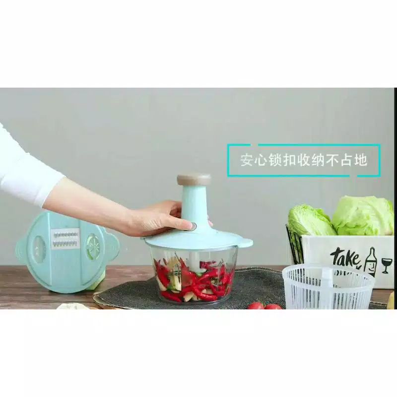 XT067 BLENDER DAGING 2 LITER BLENDER MANUAL DAGING 4 MATA PISAU PRAKTIS