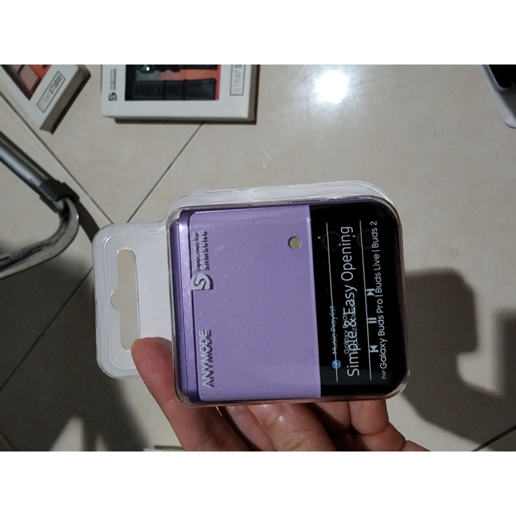 Anymode Z Flip3 Cover for Galaxy Buds 2 Lavender