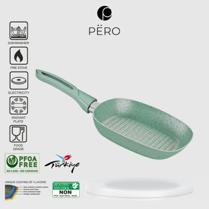 Pero Mini Grill Pan 20cm - Mint (Osaka Collections)