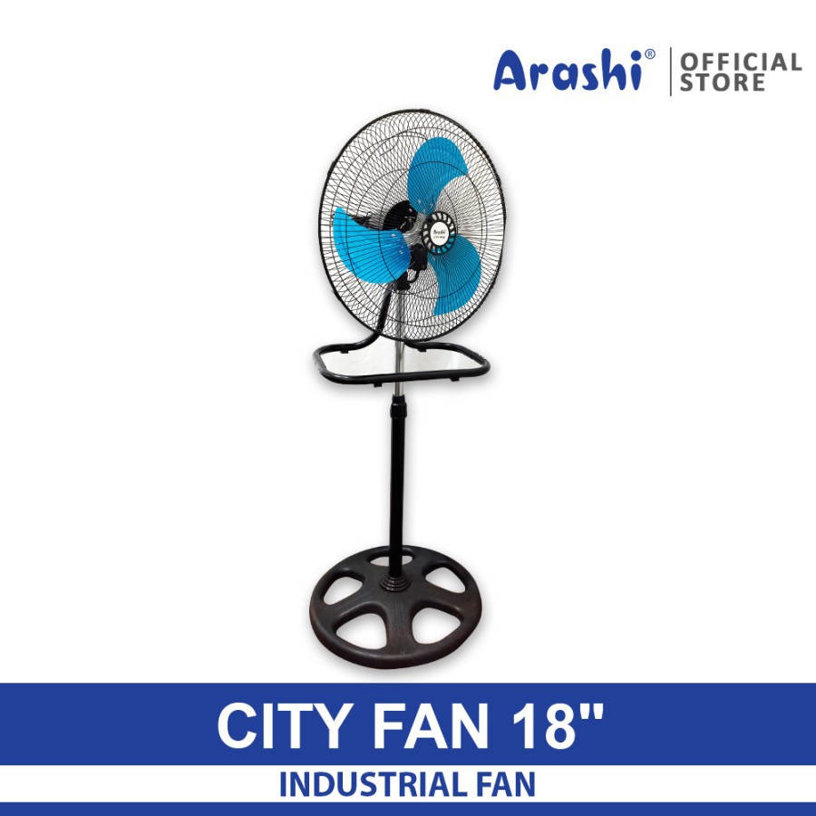 ARASHI Cityfan Kipas Angin Stand Fan 3in1 Besi 18&quot; CITY FAN 18 -  Kipas Angin Stand Fan Industrial 18 inch - Garansi  Resmi 1 Tahun