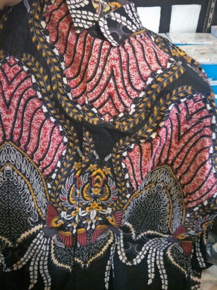 Batik Couple Keluarga Sania Ruffle Ori Ndoro Jowi Dnt Motif Madu Merah Termurah Di Shopee