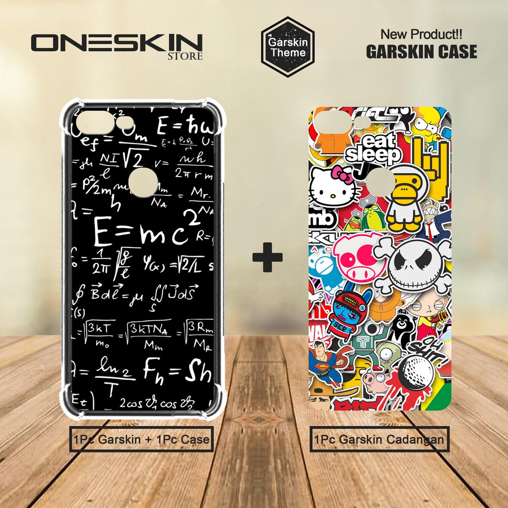 Garskin Case Anticrack Gambar Theme 1 Set Garskin Case &amp; 1 Pc Garskin