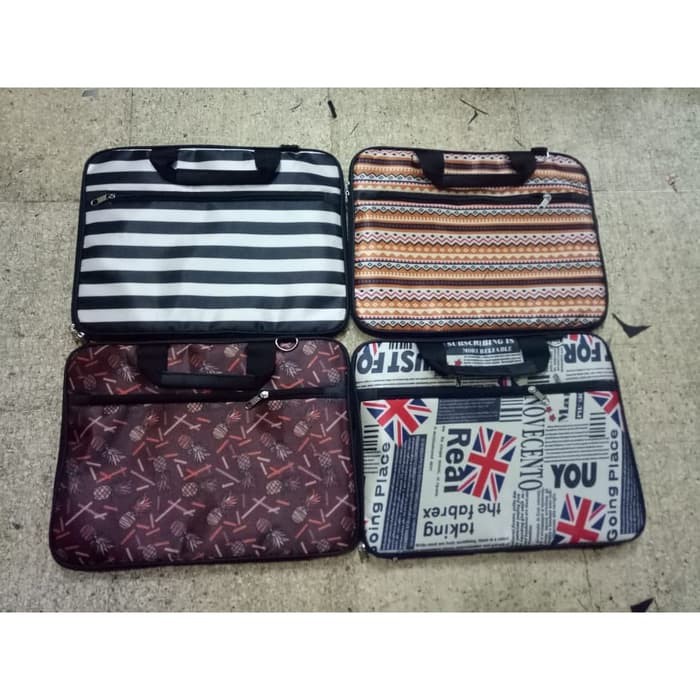 Tas Laptop Motif Anti Air 14 Inch - Tas Laptop Anti Air - MOTIF ZEBRA