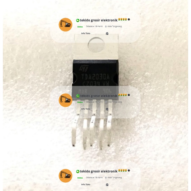 Jual IC TDA 2030 TDA2030 UTC TDA 2030 IC SUARA SPEAKER AKTIF 2040 2050 ...
