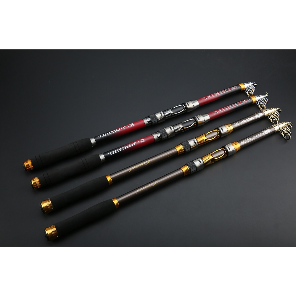 Joran Pancing Tongkat Pancing Portable Telescopic Carbon Fiber 3.0M/7