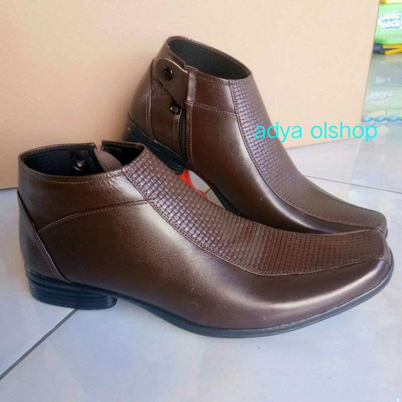 Sepatu pdh kulit asli warna coklat