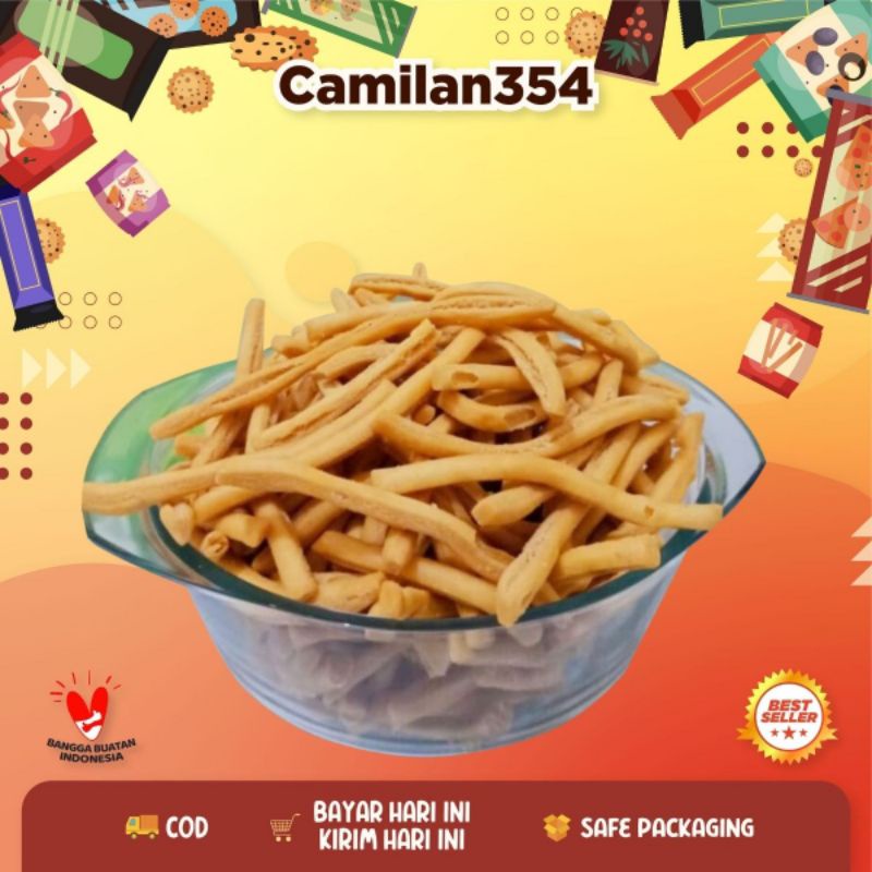 

Stik Bawang Original - 250gr / Garlic Stick Gurih / Cemilan Lebaran / Makanan Ringan