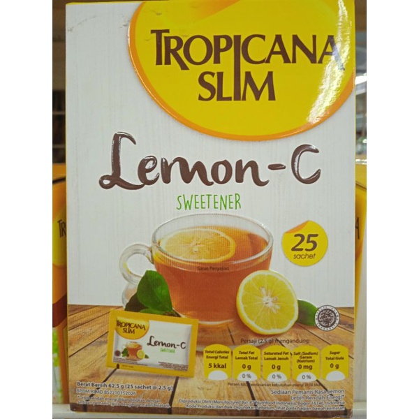 

Tropicana Slim Lemon-C Sweetener 25 Sachet