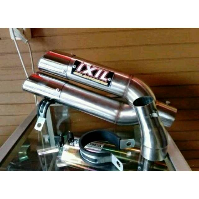 Knalpot ixil slip on ninja 250 fi dan karbu