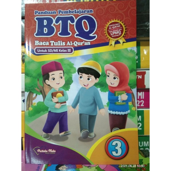 Pnduan pembelajaran BTQ BACA TULIS AL-QUR'AN SD/MU  UNTUK KELAS 3