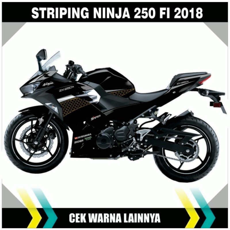 STICKER/STRIPING NINJA 250 FI 2018