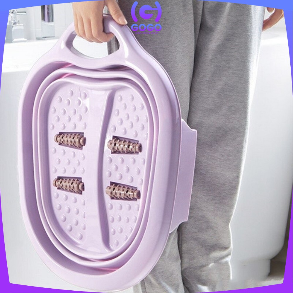 GOGO-C151 Baskom Lipat Rendam Pijat Kaki Refleksi Foldable Footbath Ember Cuci Kaki Spa Pedicure