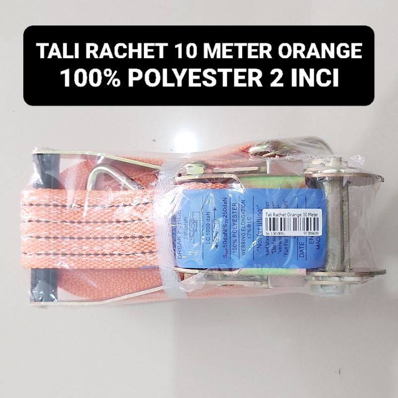 Tali Rachet Orange 10 Meter 2 Inci Lashing Belt Box Speaker