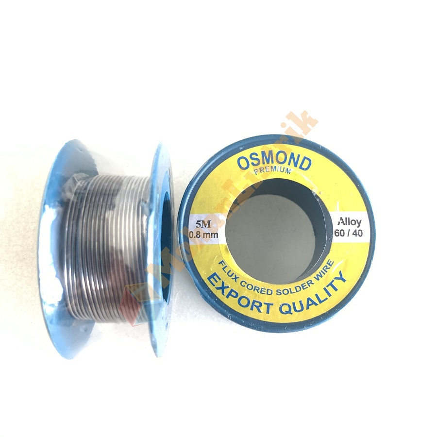 TIMAH SOLDER OSMOND DIAMETER 0.8MM 60/40 5M PER ROLL