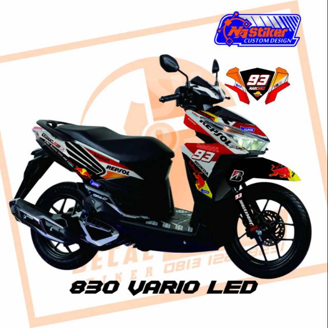 DECAL VARIO 125 150 REPSOL MARC MARQUES