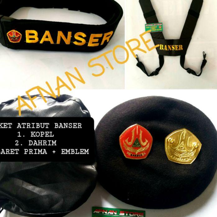 BARET PRIMA + DAHRIM DAN KOPEL  BANSER ( SATU SET ATRIBUT BANSER ) ,,