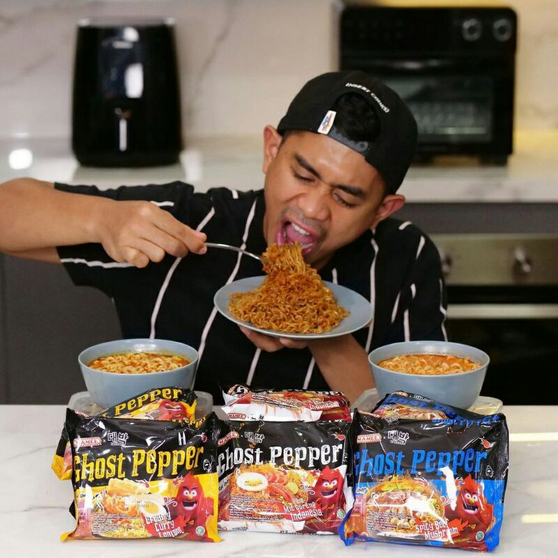 Ghost Pepper Noodle Mie Instan | Ghost Pepper Noodle Creamy Curry Lontong | Ghost Pepper Noodle Spic