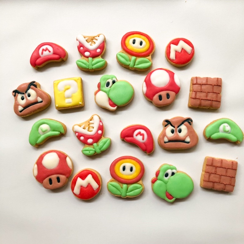 

Mario Bros, MINI COOKIES in Jar