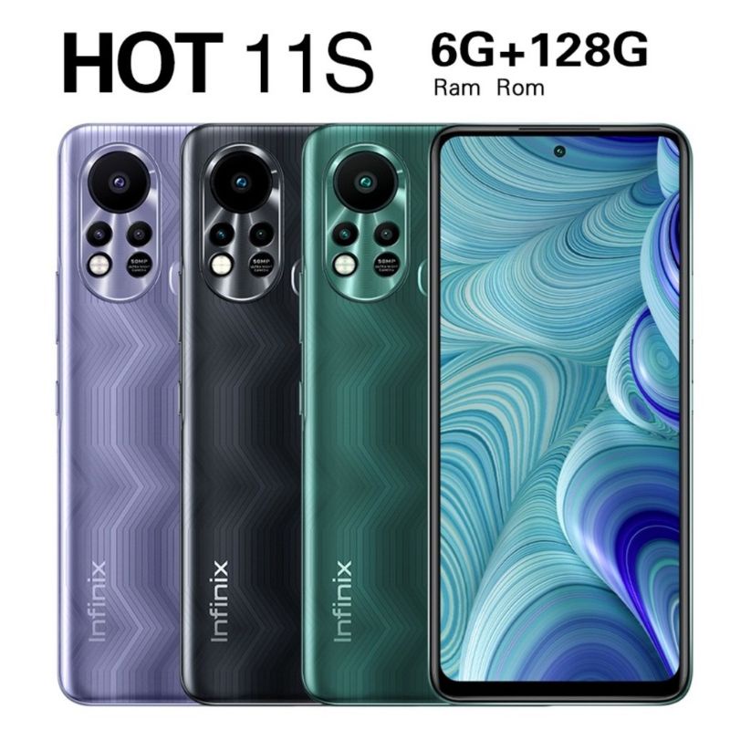 HP INFINIX HOT 11 S NFC  RAM 6/128GB (HOT 11S NFC RAM 4/64GB) ,  (INFINIX HOT 11 RAM 4/64GB HELIO G70)(INFINIX HOT 11 PLAY RAM 4/64GB )(INFINIX HOT 11 RAM 4/64GB RAM 6/128GB)GARANSI RESMI