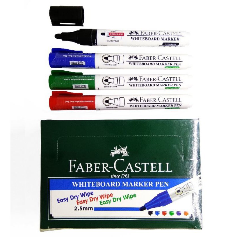 

[MURAH] Faber Castell Whiteboard Marker 1544 Spidol papan Tulis Spidol Sekolah Spidol Non-permanen