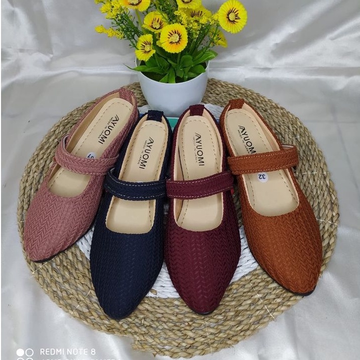 Sepatu slip on Anak Perempuan umur 7- 13 tahun Kode SR AY