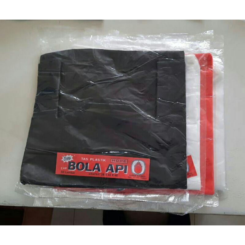 Kantong Kresek Bola Api Tas Plastik HDPE Besar 28x48  28 x 48 02 50 Lembar