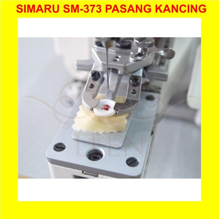 SET LENGKAP Mesin Jahit Pasang Kancing SIMARU SM-373 Industrial High Speed LEEN