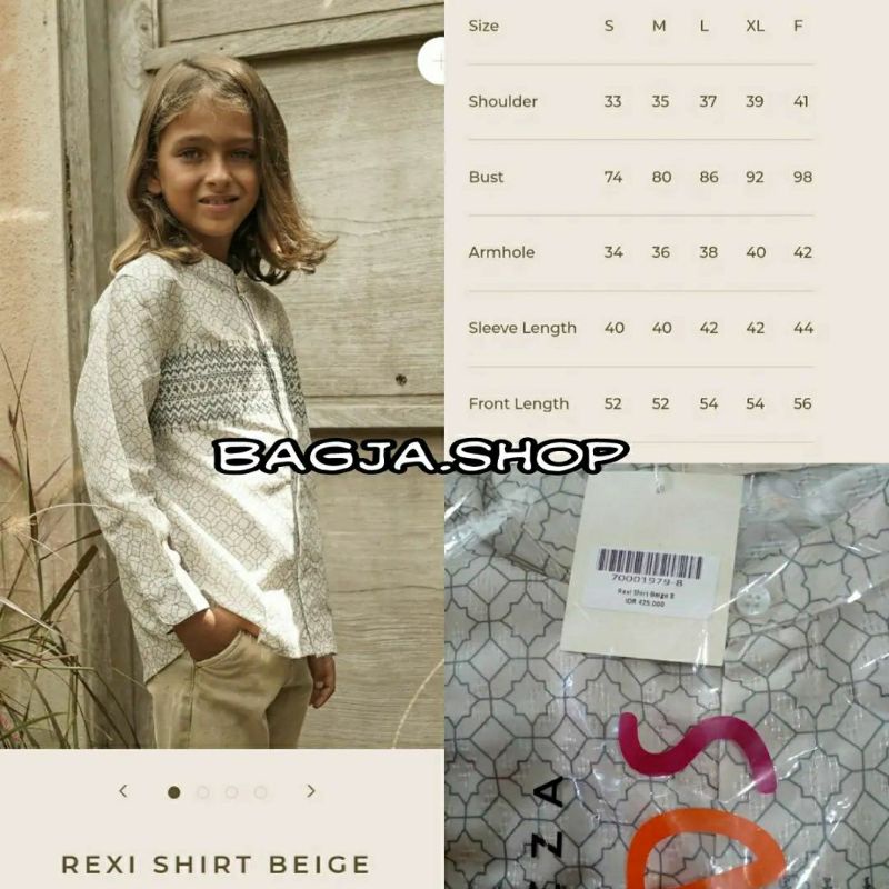 SALE New Rexi Shirt Beige Aleza Label Kids