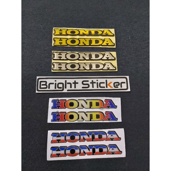 STICKER EMBLEM HONDA TIMBUL 3D