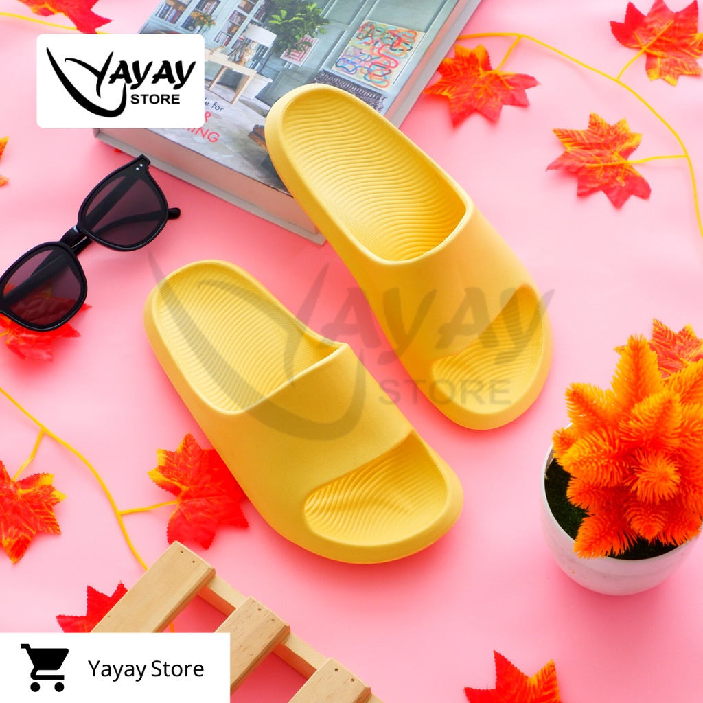 Sandal Slop Wanita Korea Polos Eva Untuk Outdoor dan Indoor / Sendal rumah wanita karet antislip