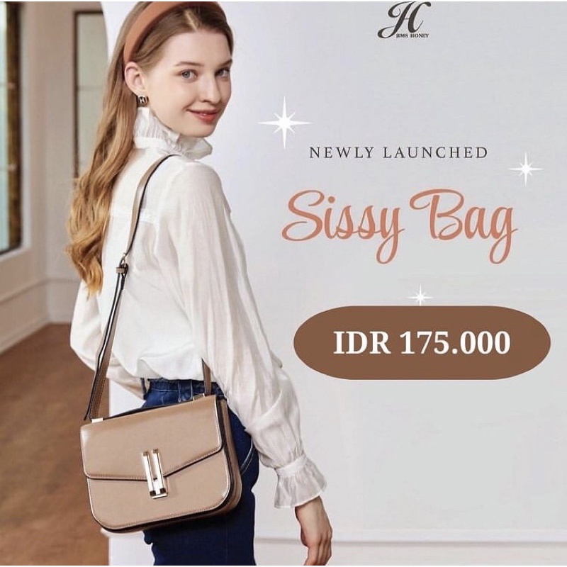 JH SISSY BAG TAS SLEMPANG WANITA ELEGAN FREE BOX