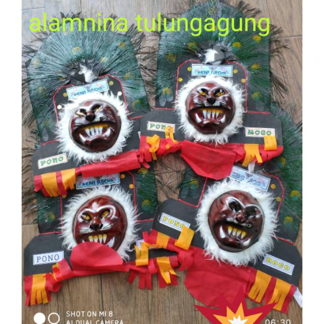 Topeng spon reog ponorogo barongan bujang ganong ganongan