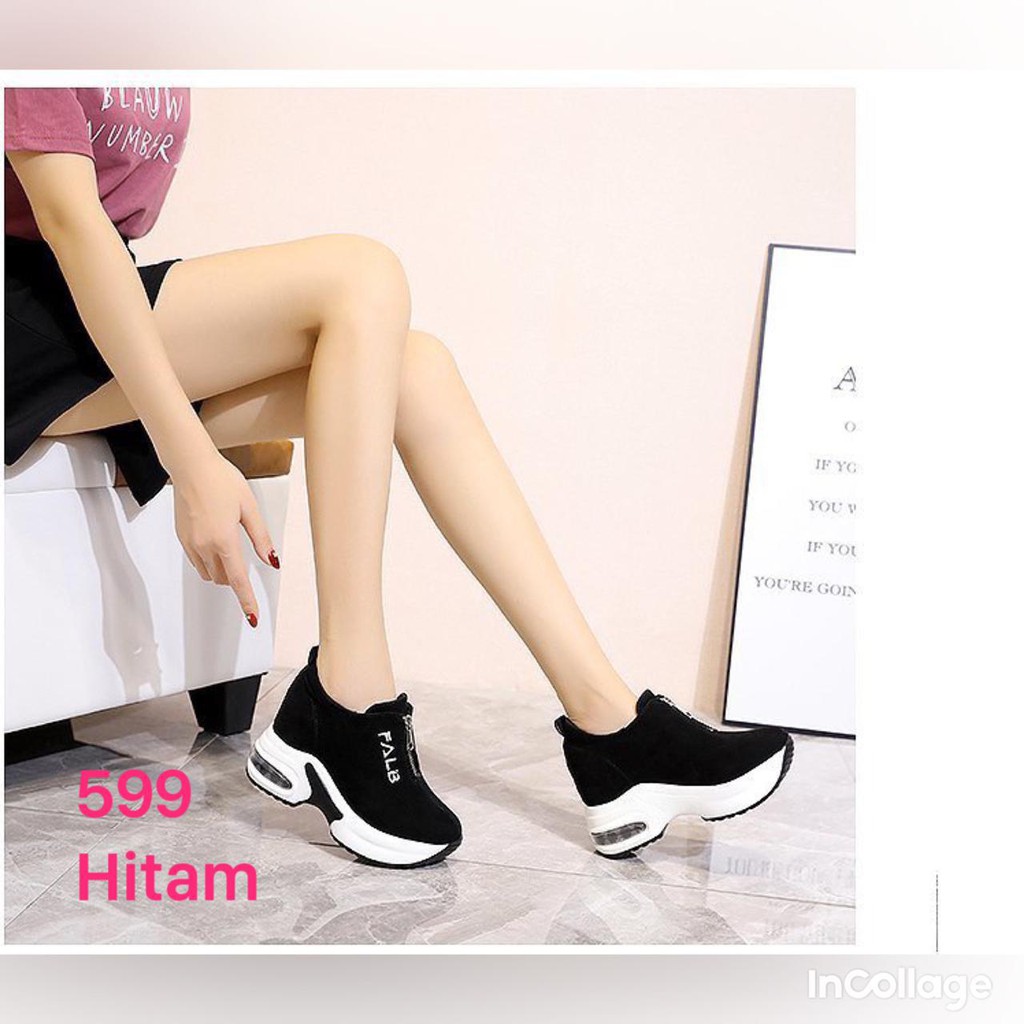 SEPATU WEDGES WANITA IMPOR KOREA 599