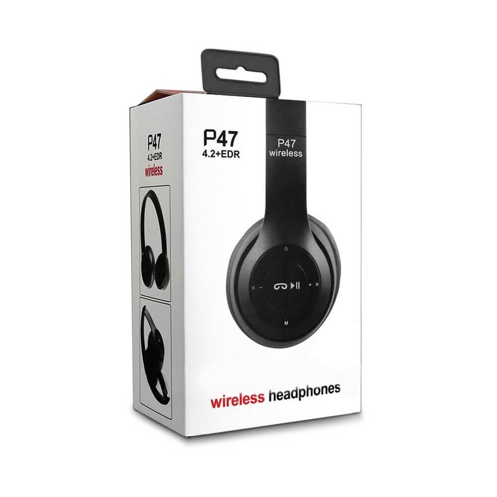 Headset Wireless P47 - Bluetooth Headphone Bando Pure Bass P47 Handsfree