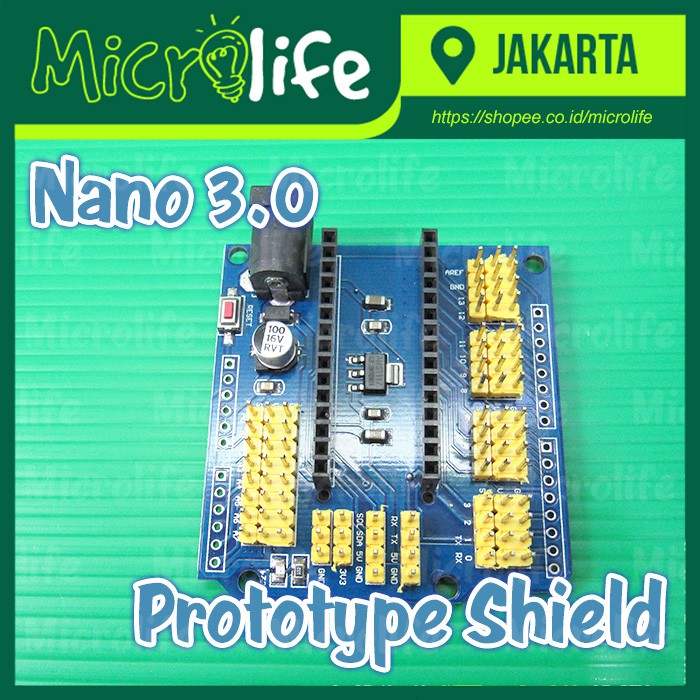 Nano v3.0 Expansion Prototype Shield Breakout Board