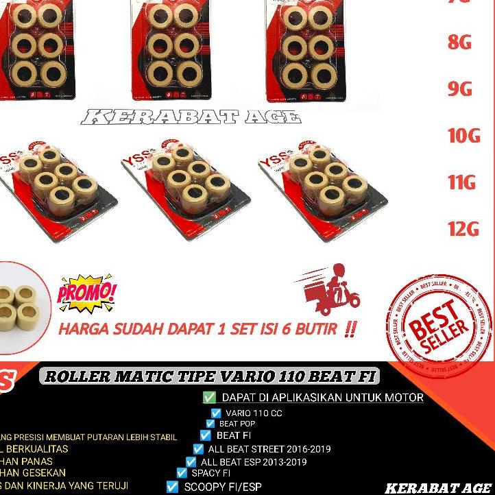 ➩ ROLLER ROLER LOLER RACING BEAT FI BEAT ESP BEAT STREET BEAT POP VARIO 110 KARBU SCOOPY ESP 9 10 11