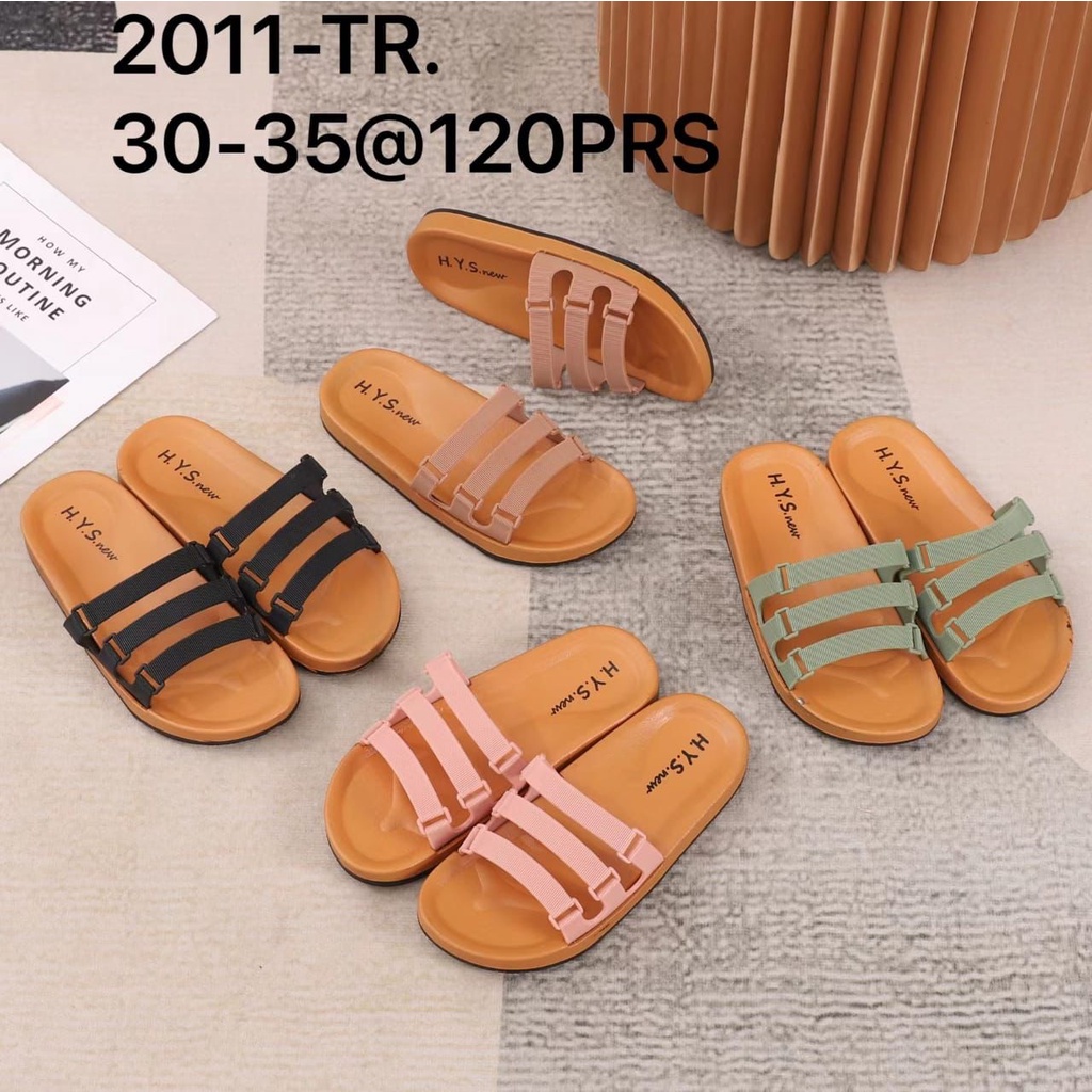 Sandal Anak Strip 3 Cute Karet Jelly